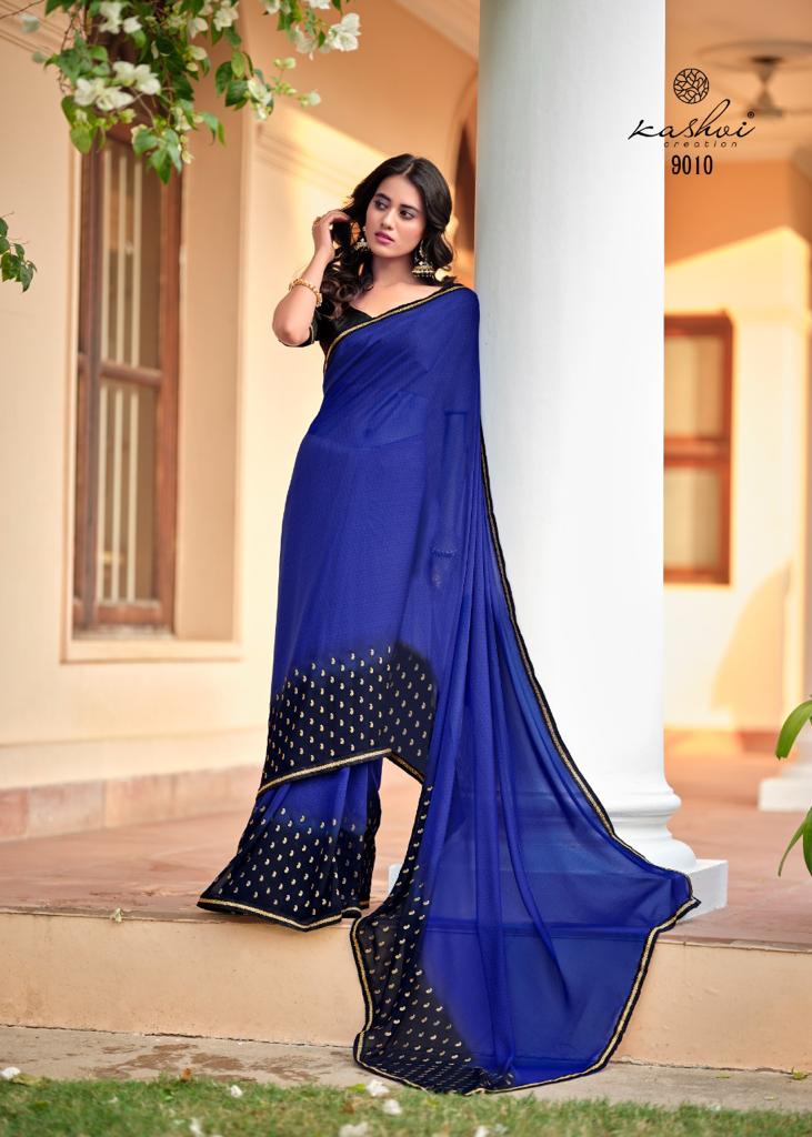Kashvi Soundarya Fancy Party Wear Georgette Heavy Saree Collection